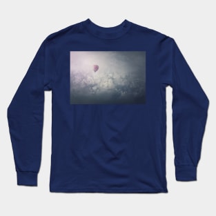 balloon above the clouds Long Sleeve T-Shirt